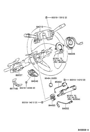 Airbag Coil 84306-50180 for Toyota CELSIOR