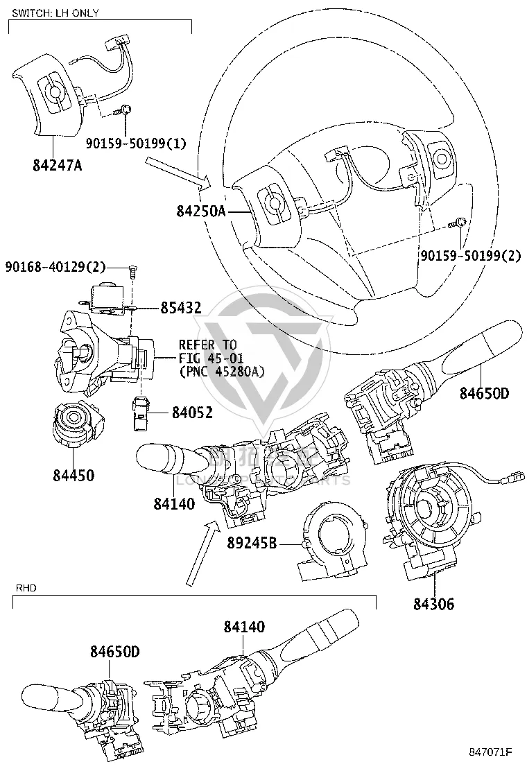 Airbag Coil 84306-52090 for Toyota Alphard