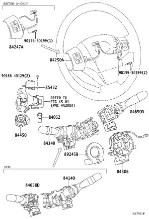 Airbag Coil 84306-52090 for Toyota Alphard