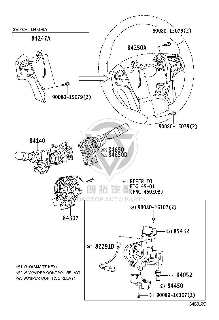 Airbag Clock Spring 84307-0C030 for Toyota Sienna