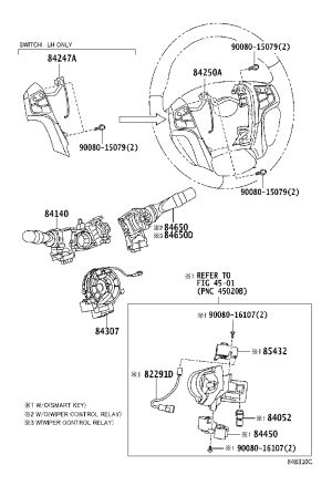Airbag Clock Spring 84307-0C030 for Toyota Sienna