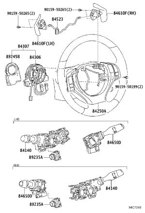 Airbag Clock Spring 84307-30260 for Lexus GS Series