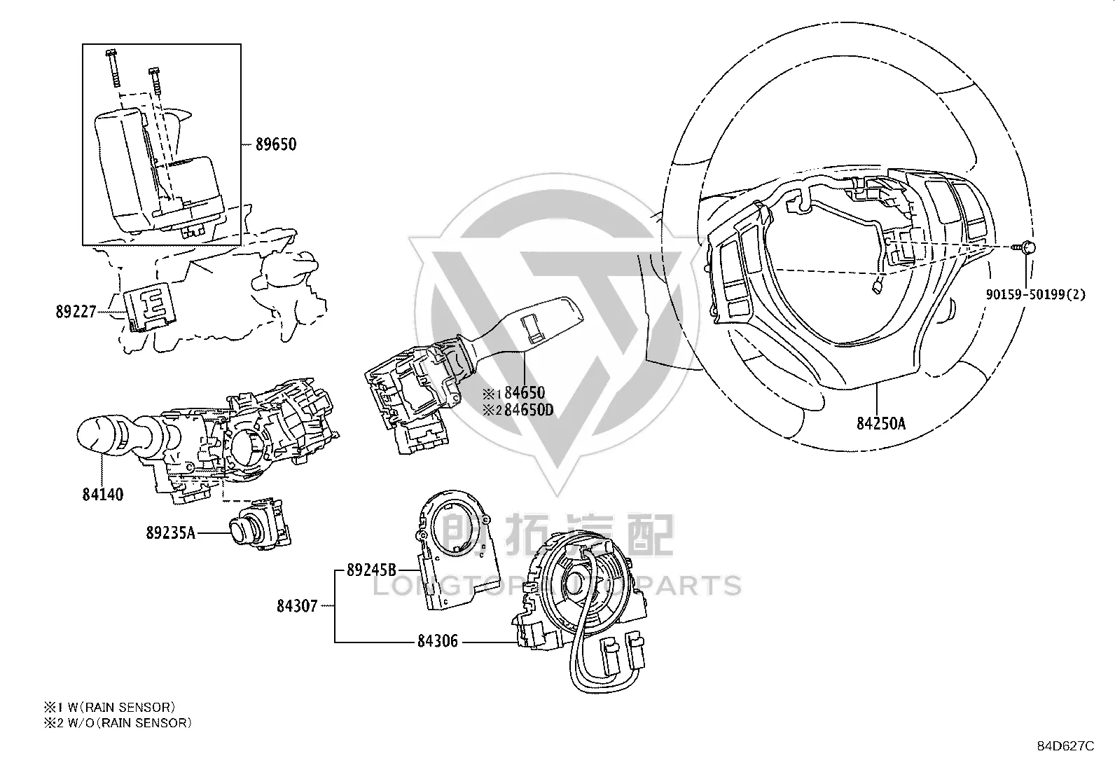 Airbag Coil with Sensor 84307-48160 for Lexus ES