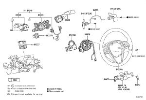 Airbag Coil 84308-06060 for Toyota Camry