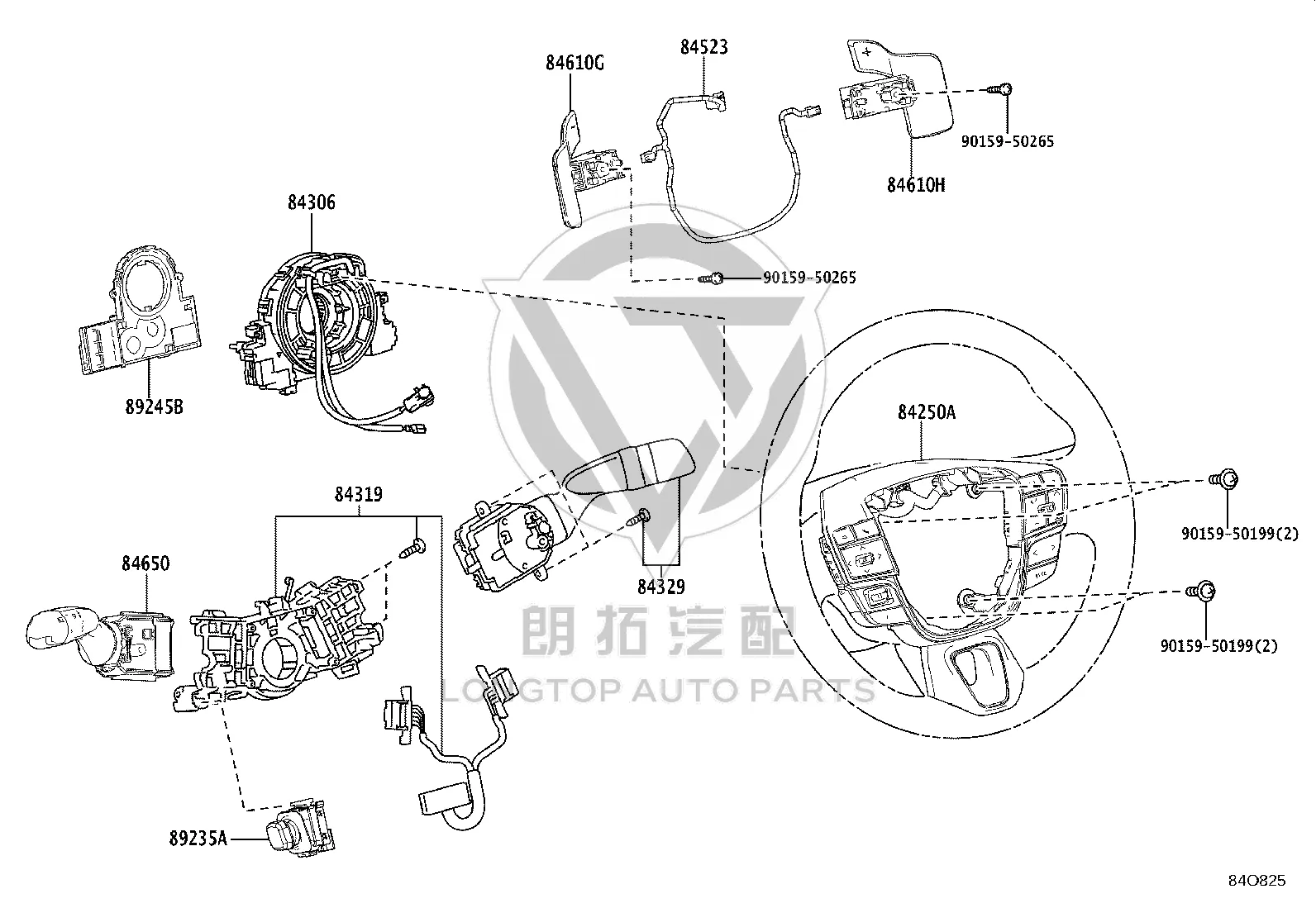 Airbag Coil 84308-78080 for Toyota ALPHARD
