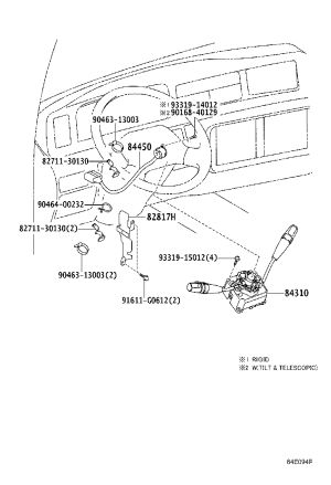 Combination Switch 84310-36A90 for Toyota Coaster