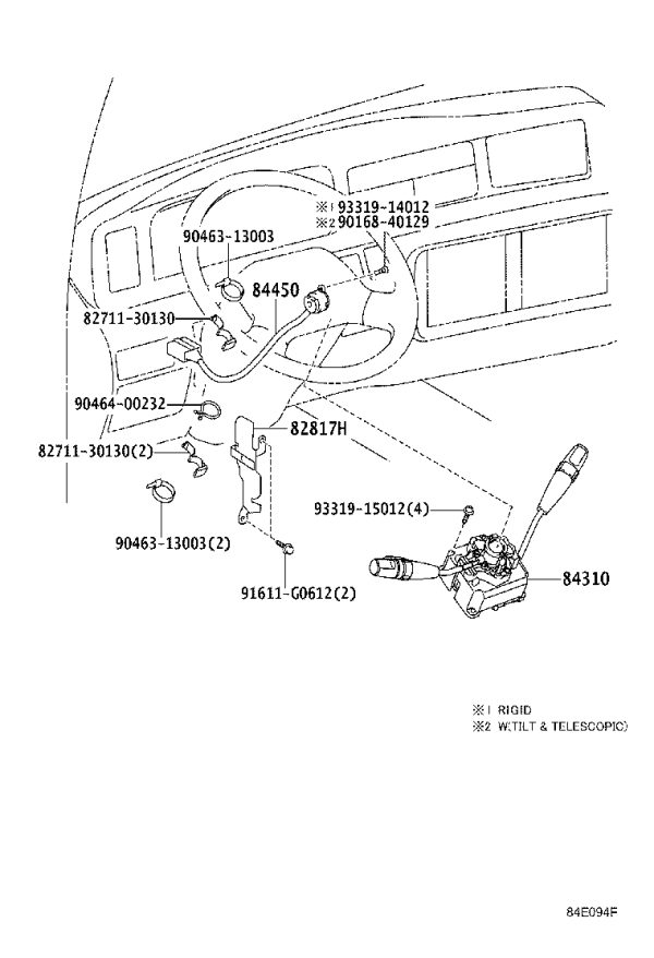 Combination Switch 84310-36B00 for Toyota Coaster
