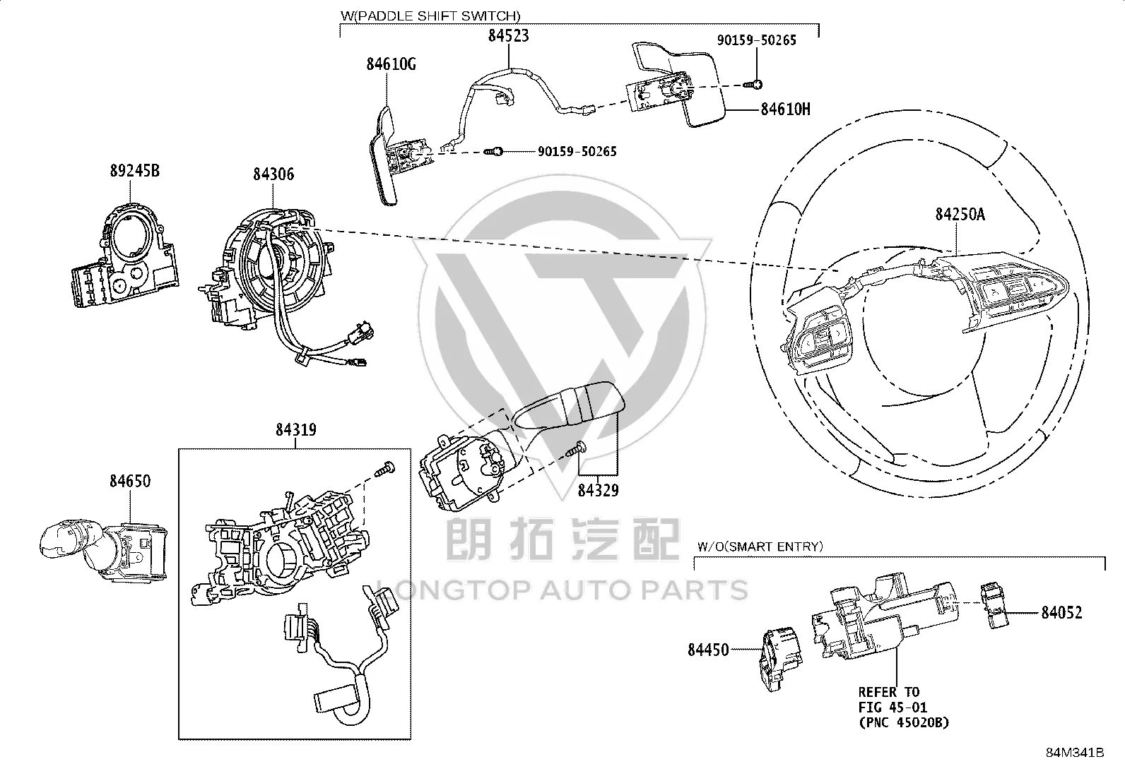 Combination Switch Body 84319-11010 for Toyota ALPHARD