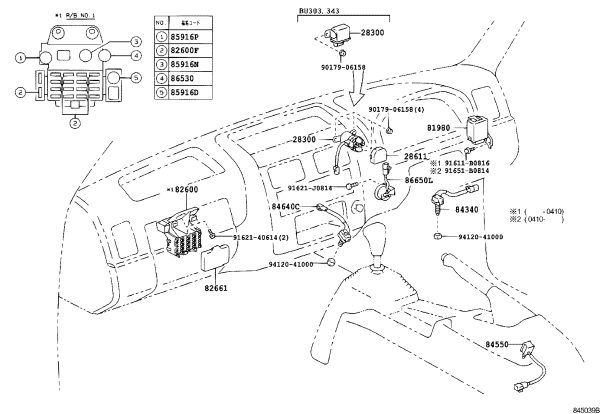 Instrument Panel Fusible Link 909820-9011 for Toyota 4RUNNER