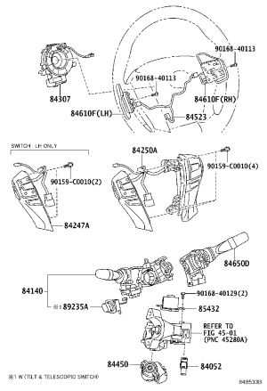 No.1 Switch Harness 84523-22010 for Toyota MARK X