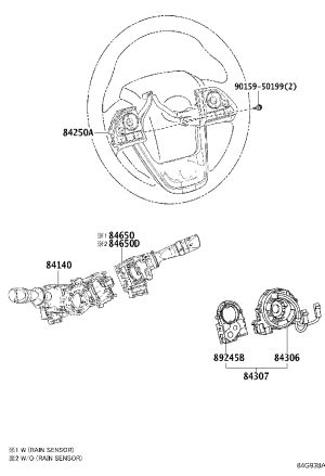 Wiper Switch 84652-47190 for Toyota Prius