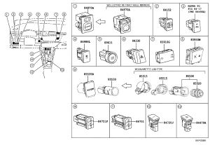 Passenger Seat Heater Switch 84751-0R040 for Toyota Corolla