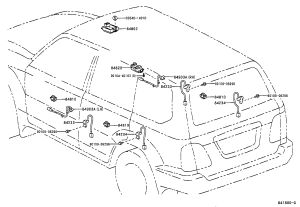 Door Unlock Switch Sub-Assembly 84903-60040 for Toyota Land Cruiser
