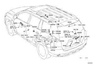 Rear Cover Glass Open Switch 84840-0E010 for Toyota Highlander