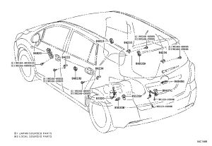 Tailgate Opener Switch 84840-0E030 for Toyota E'Z