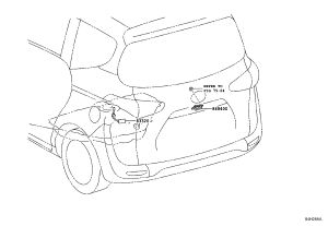 Tailgate Opener Switch 84840-28050 for Toyota ALPHARD