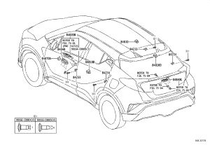 Tailgate Opener Switch 84840-F4100 for Toyota BZ4X