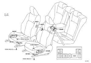 Driver’s Seat Adjustment Switch 84920-33170 for Lexus GX550