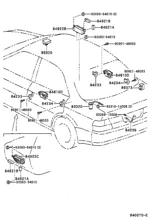 Copilot Seat Backrest Adjusting Lever 84921-33070 for Toyota Camry