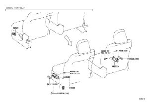 Co-pilot Seat Adjustment Switch 84922-60160 for Toyota 4RUNNER