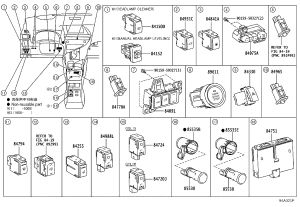 Tailgate Opener Switch 84930-48070 for Lexus RX