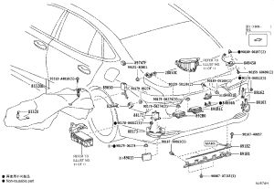 Blind Spot Detection Control Unit (Right) 88162-50100 for Lexus LS500