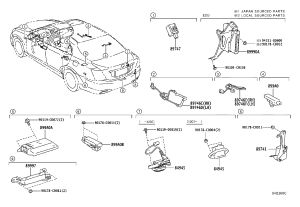 Door Lock Remote Control Receiver 89740-0N010 for Toyota Crown
