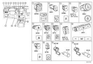 Power Sliding Door Master Switch 84962-0R021 for Toyota Sienna
