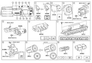Combination switch assembly 84970-33620 for Lexus ES350