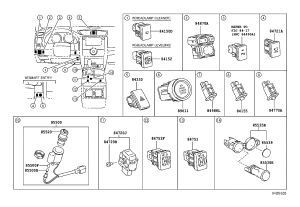 Vehicle Stability Control Switch 84988-0P020 for Toyota REIZ
