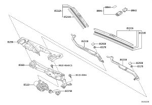 Front Windshield Wiper Motor 85110-50171 for Lexus LS500
