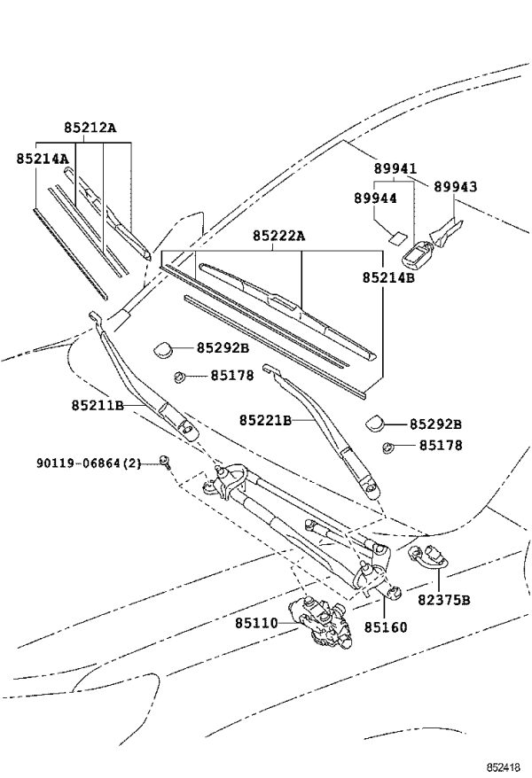 Rainfall Sensor 89941-48072 for Toyota Land Cruiser Prado
