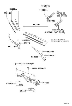 Rainfall Sensor 89941-42010 for Toyota Alphard
