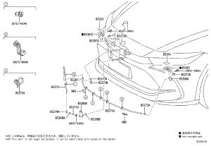 Front windshield wiper washer pump 85280-33030 for Toyota ALPHARD