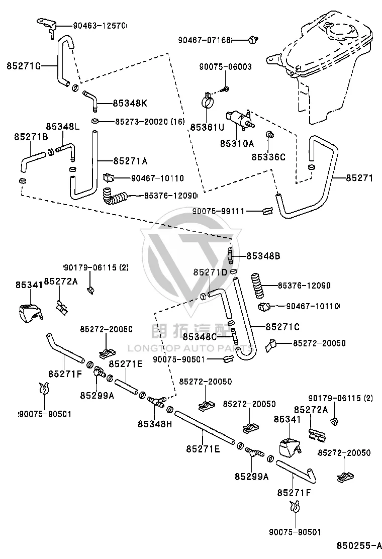 Bolt 90075-06003 for Toyota CELICA