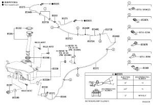 Windshield Washer Reservoir Filler Neck 85301-53011 for Lexus IS