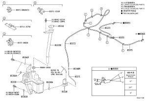 Front windshield wiper washer pump 85330-0R050 for Toyota RAV4