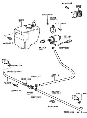 Headlight Washer Hose 85375-20190 for Toyota CELICA