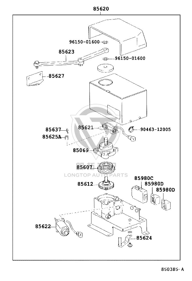 Automatic Door Rack 85625-36020 for Toyota Coaster