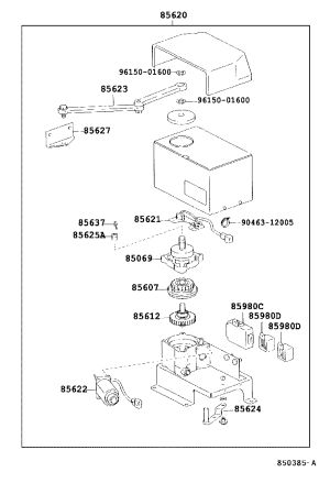 Automatic Door Regulator Motor Assembly 85620-36171 for Toyota Coaster