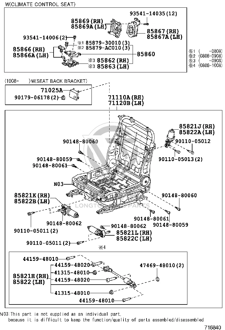 Bolt 90110-05011 for Toyota 4RUNNER