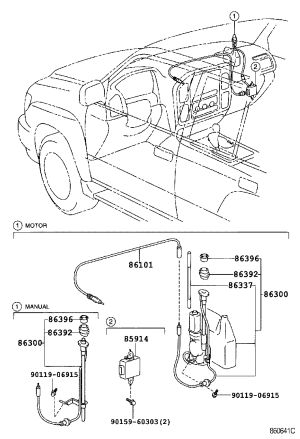 Antenna Rod 86337-60151 for Toyota Land Cruiser
