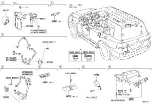 Door Lock Remote Control Receiver 89740-60230 for Toyota Land Cruiser