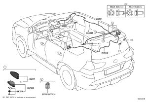 Antenna Dust Cover Assembly 86077-48020 for Lexus LX450D