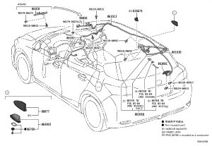 Antenna Dust Cover Assembly 86077-76010-A0 for Lexus CT200H