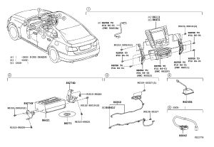 Instrument panel central display 86111-30460 for Lexus GS30/35/43/460