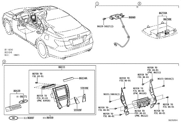 Telephone Loudspeaker Assembly 86730-42020 for Toyota RAV4