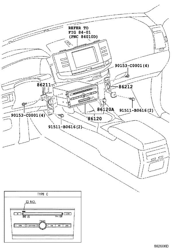 Multimedia Host 86120-0P030 for Toyota Reiz