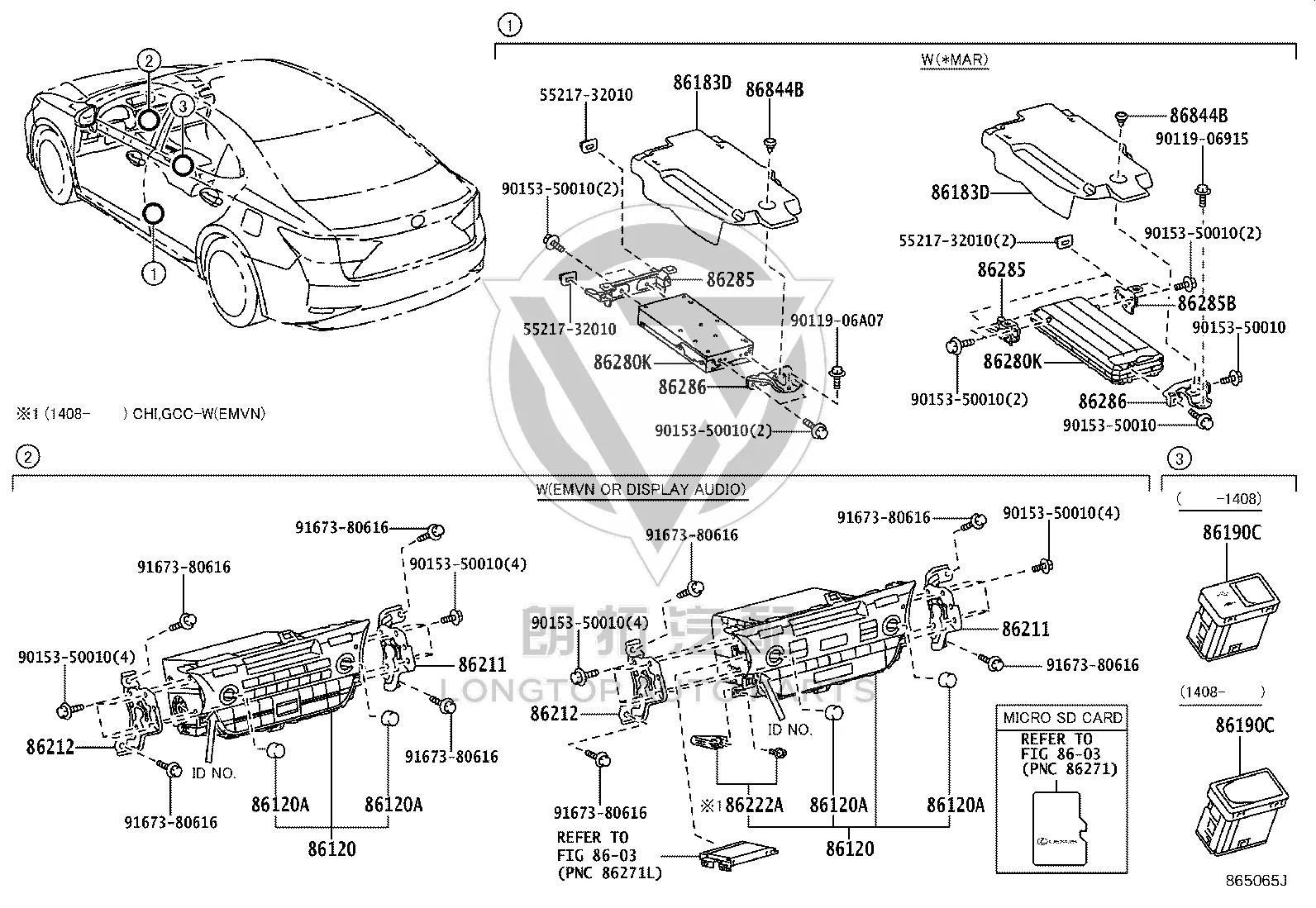 Multimedia Host 86140-33170 for Lexus ES