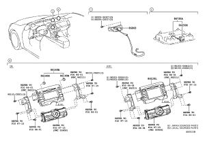 Recorder Switch 90011-25222 for Toyota Reiz